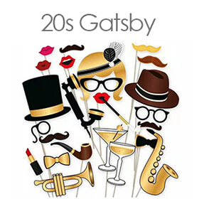 20-tuju great gatsby stiliaus rekvizitai foto budele